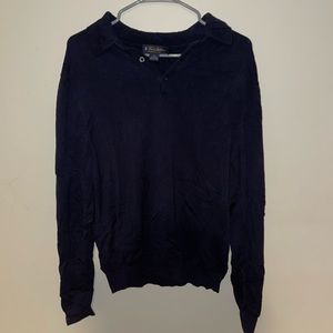 Mens brooks brothers 1/4 button up cashmere sweater